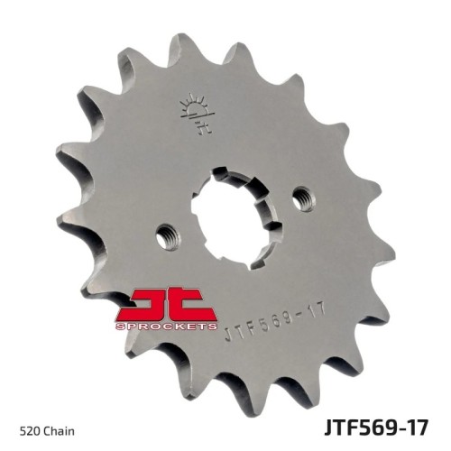 pinon de moto jt sprockets acero 17 dientes p 520 jtf569 17