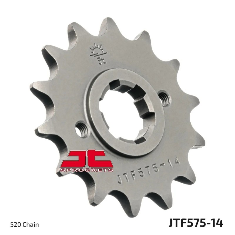 pinon de moto jt sprockets acero 14 dientes p 520 jtf575 14