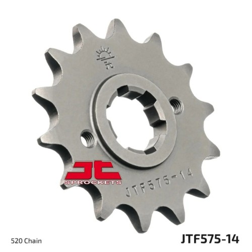 pinon de moto jt sprockets acero 14 dientes p 520 jtf575 14