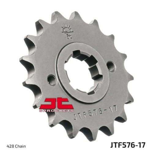 pinon de moto jt sprockets acero 17 dientes p 428 jtf576 17
