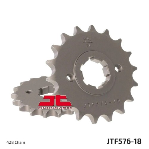 pinon de moto jt sprockets acero 18 dientes p 428 jtf576 18
