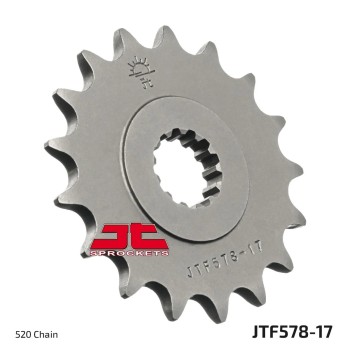 pinon de moto jt sprockets acero 17 dientes p 520 jtf578 17