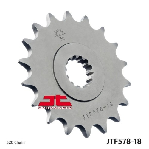 pinon de moto jt sprockets acero 18 dientes p 520 jtf578 18
