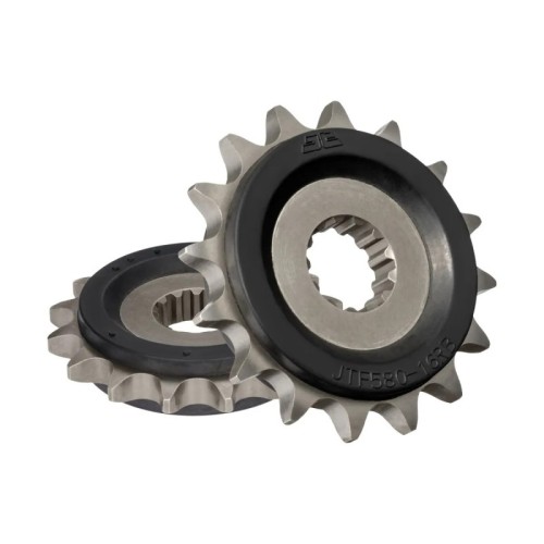 pinon de moto jt sprockets con goma 16 dientes p 530 jtfrb580 16rb