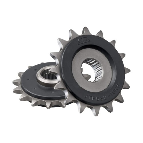 pinon de moto jt sprockets con goma 16 dientes p 520 jtfrb582 16rb
