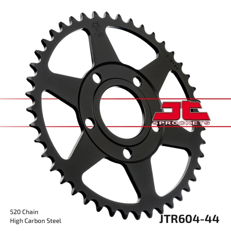 corona moto jt sprockets de acero de 44 dientes jtr604 44