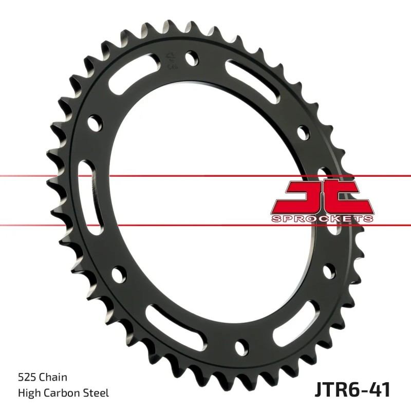 corona moto jt sprockets de acero de 41 dientes jtr6 41