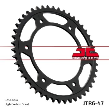 corona moto jt sprockets de acero de 47 dientes jtr6 47