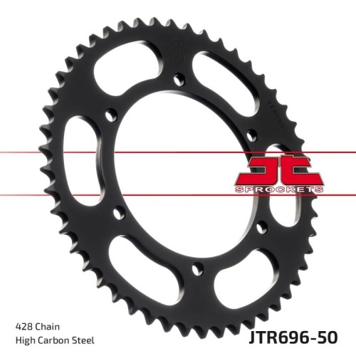 corona moto jt sprockets de acero de 50 dientes jtr696 50