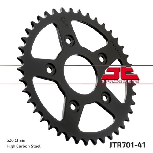 corona moto jt sprockets de acero de 41 dientes jtr701 41