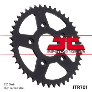 corona moto jt sprockets de acero de 45 dientes jtr701 45