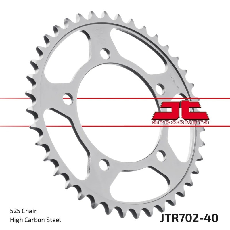 corona moto jt sprockets de acero de 40 dientes jtr702 40