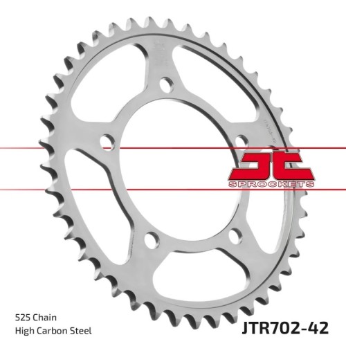 corona moto jt sprockets de acero de 42 dientes jtr702 42