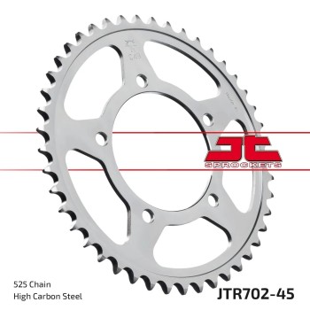corona moto jt sprockets de acero de 45 dientes jtr702 45