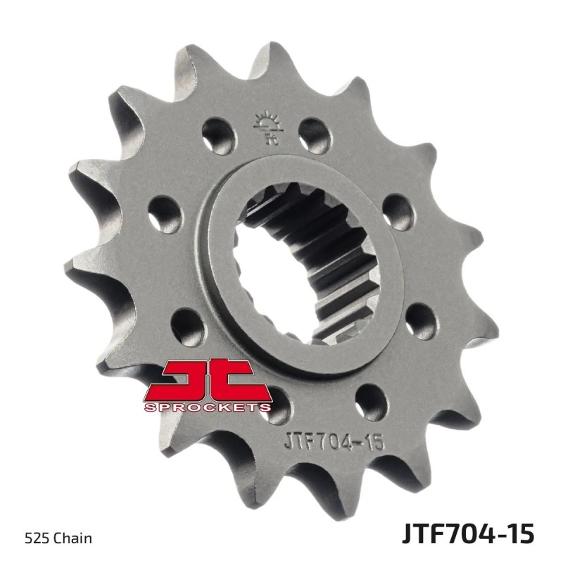 pinon de moto jt sprockets acero 15 dientes p 525 jtf704 15