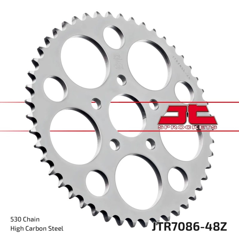 corona moto jt sprockets de acero de 48 dientes jtr7086 48