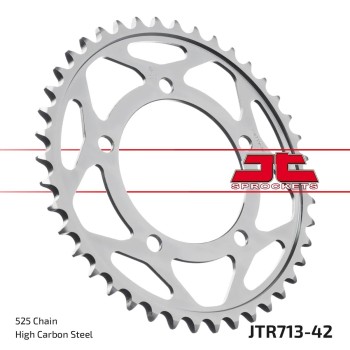 corona moto jt sprockets de acero de 42 dientes jtr713 42