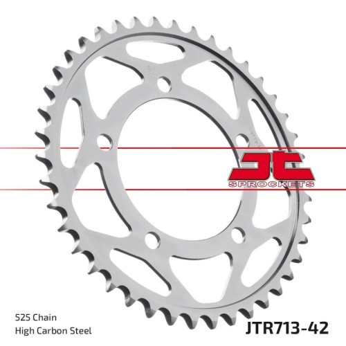 corona moto jt sprockets de acero de 42 dientes jtr713 42