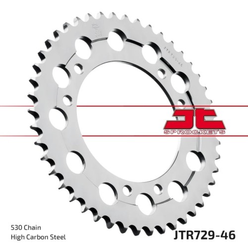 corona moto jt sprockets de acero de 46 dientes jtr729 46