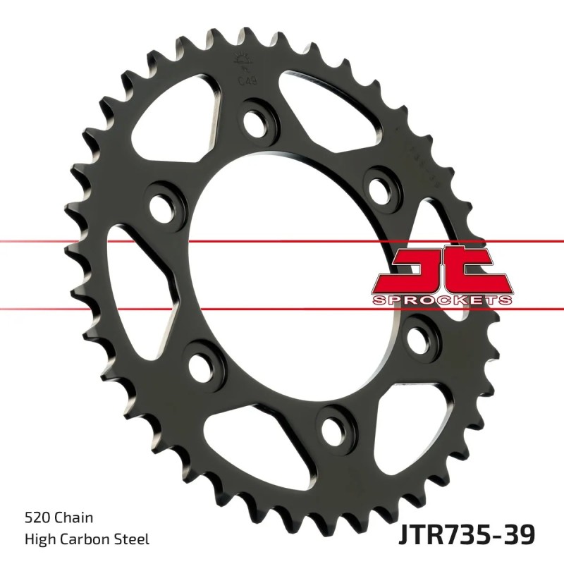 corona moto jt sprockets de acero de 39 dientes jtr735 39
