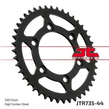 corona moto jt sprockets de acero de 44 dientes jtr735 44