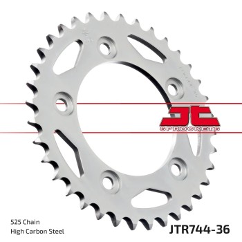 corona moto jt sprockets de acero de 36 dientes jtr744 36