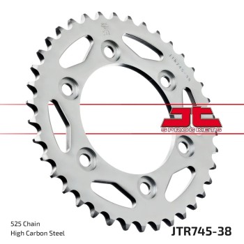 corona moto jt sprockets de acero de 38 dientes jtr745 38