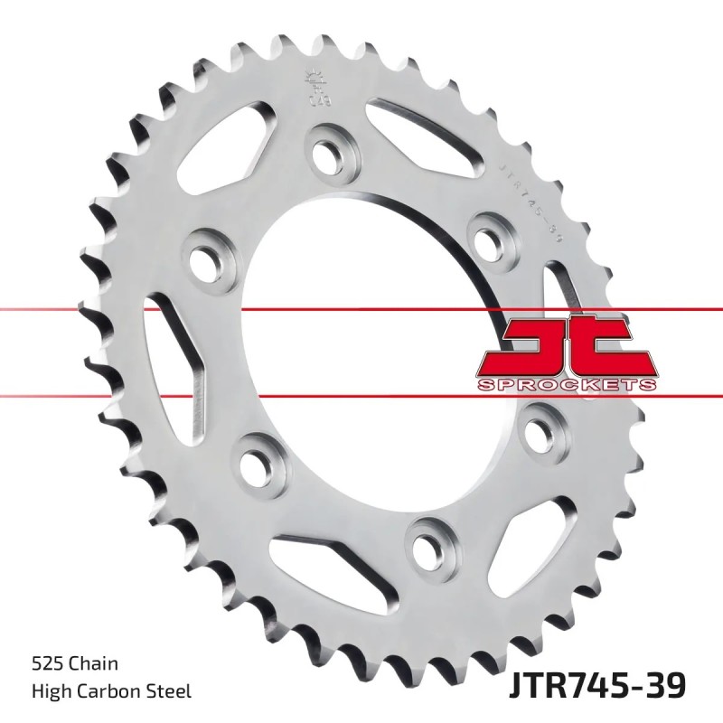corona moto jt sprockets de acero de 39 dientes jtr745 39