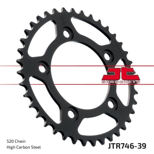 corona moto jt sprockets de acero de 39 dientes jtr746 39