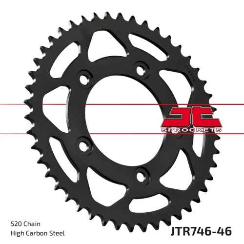 corona moto jt sprockets de acero de 46 dientes jtr746 46