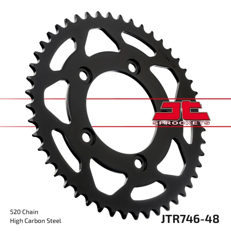 corona moto jt sprockets de acero de 48 dientes jtr746 48
