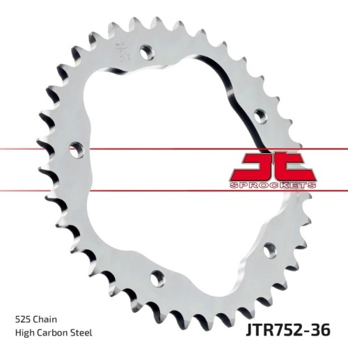 corona moto jt sprockets de acero de 36 dientes jtr752 36
