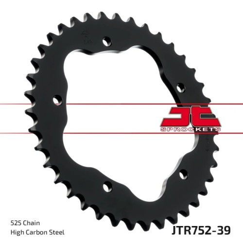 corona moto jt sprockets de acero de 39 dientes jtr752 39