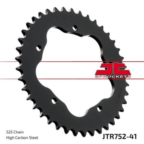 corona moto jt sprockets de acero de 41 dientes jtr752 41