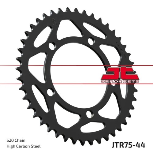 corona moto jt sprockets de acero de 44 dientes jtr75 44
