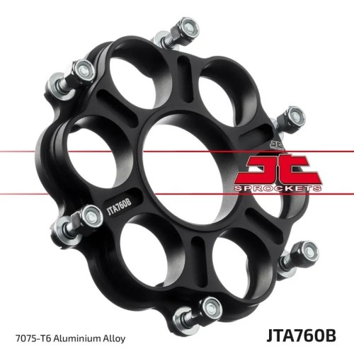 porta coronas jt sprockets jta760b aleacion 7075 t6 cambio rapido ducati