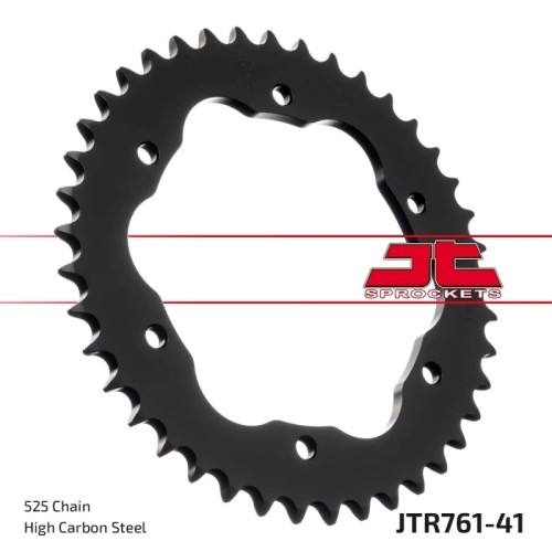 corona moto jt sprockets de acero de 41 dientes jtr761 41