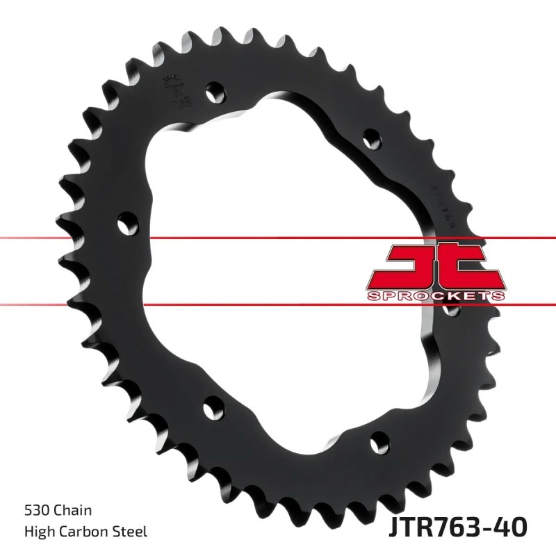 corona moto jt sprockets de acero de 40 dientes jtr763 40