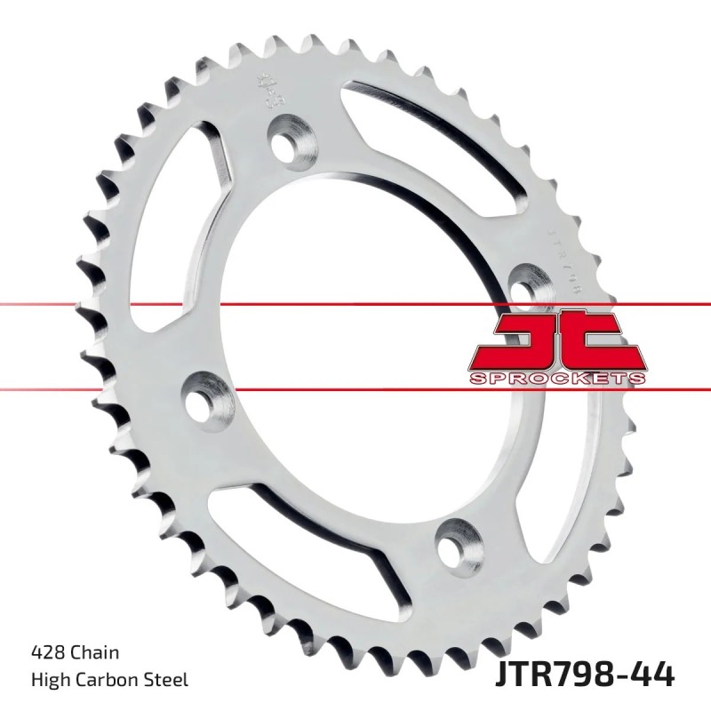 corona moto jt sprockets de acero de 44 dientes jtr798 44