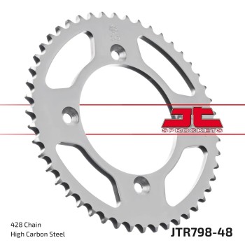 corona moto jt sprockets de acero de 48 dientes jtr798 48