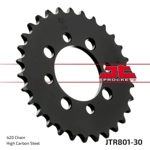 corona moto jt sprockets de acero de 30 dientes jtr801 30