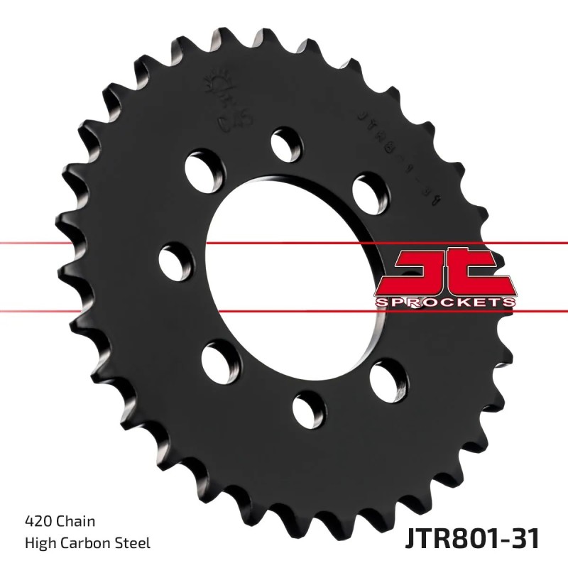 corona moto jt sprockets de acero de 31 dientes jtr801 31