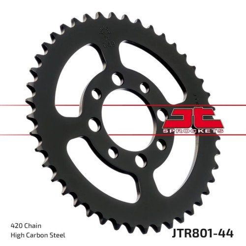 corona moto jt sprockets de acero de 44 dientes jtr801 44