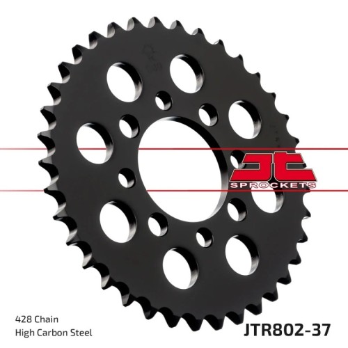 corona moto jt sprockets de acero de 37 dientes jtr802 37