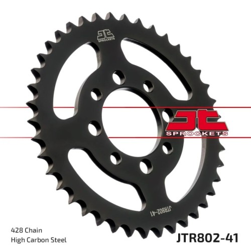 corona moto jt sprockets de acero de 41 dientes jtr802 41