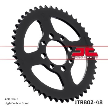 corona moto jt sprockets de acero de 48 dientes jtr802 48