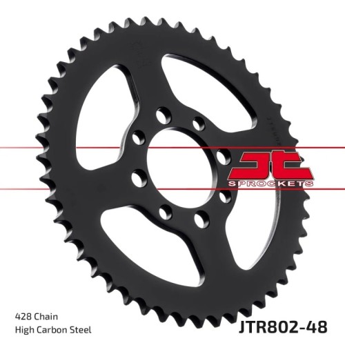 corona moto jt sprockets de acero de 48 dientes jtr802 48