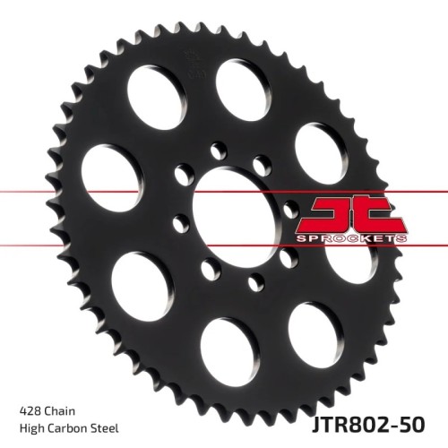 corona moto jt sprockets de acero de 50 dientes jtr802 50