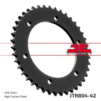 corona moto jt sprockets de acero de 42 dientes jtr804 42