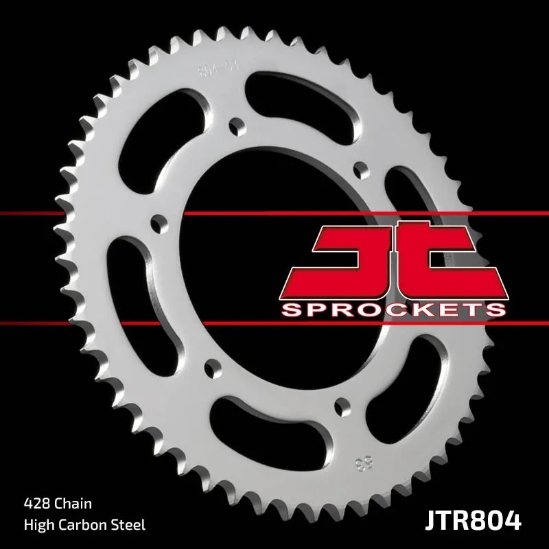 corona moto jt sprockets de acero de 57 dientes jtr804 57